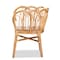 Bali & Pari Melody Modern and Contemporary Natural Rattan Dining Chair 185-11868-Zoro - alternate 3